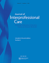 Journal of Interprofessional Care cover